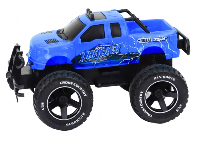 Závodní Monster Truck na dálkové ovládání 1:18 – modrý