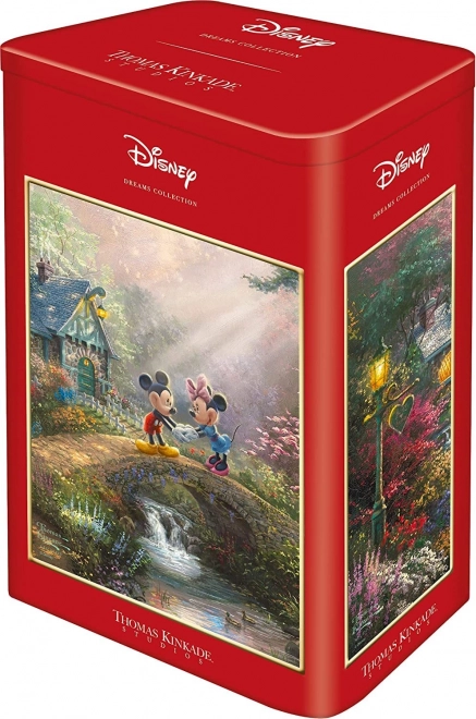 Puzzle v plechové krabičce Mickey & Minnie 500 dílků
