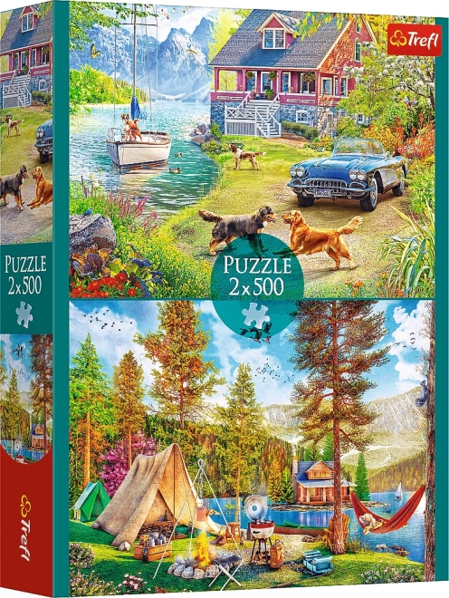 Puzzle Letní relaxace 2x500 dílků