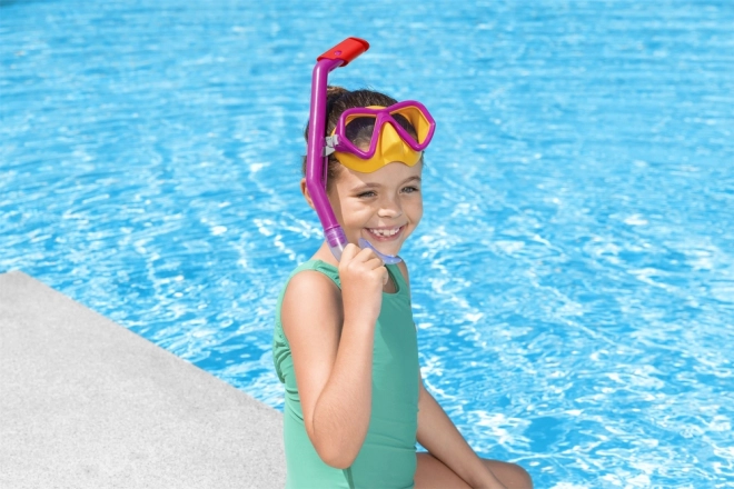 Potápěčská sada Bestway Mask+Tube 24023 – Růžová
