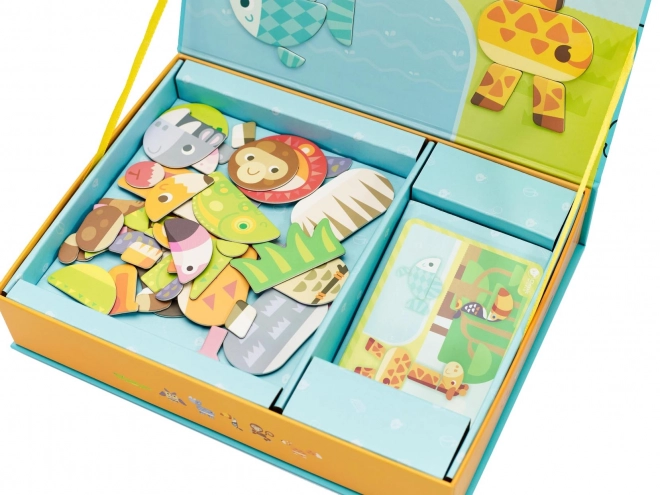Klasické magnetické zvířecí puzzle