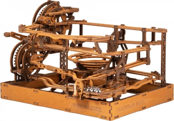 Dřevěná kuličková dráha 3D puzzle