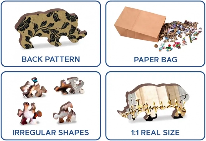 Dřevěné puzzle Koťata v Londýně