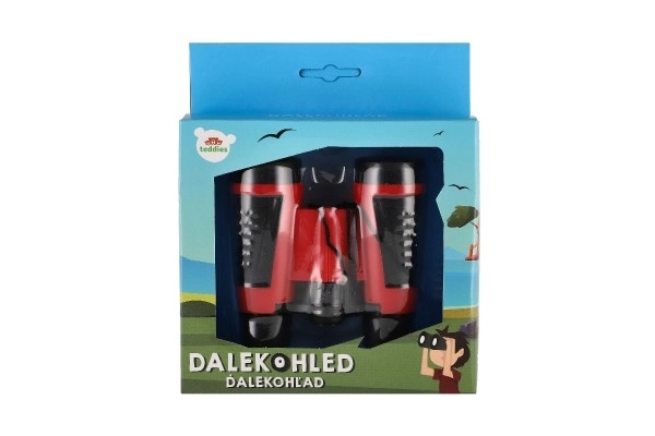Dalekohled plast 9cm 3 barvy v krabičce 16x19x5cm