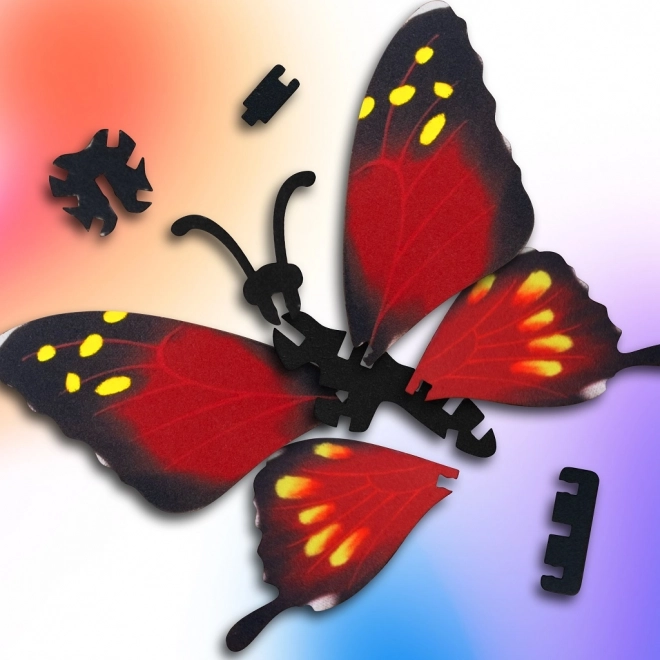 EscapeWelt 3D dřevěné puzzle motýl