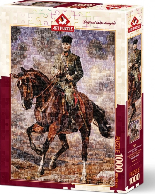 Puzzle Ghazi Mustafa Kemal na koni 1000 dílků