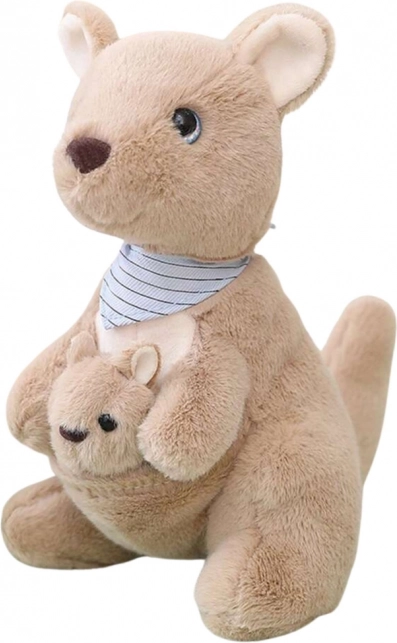 Plyšový Klokan s Mláďátkem 23 cm