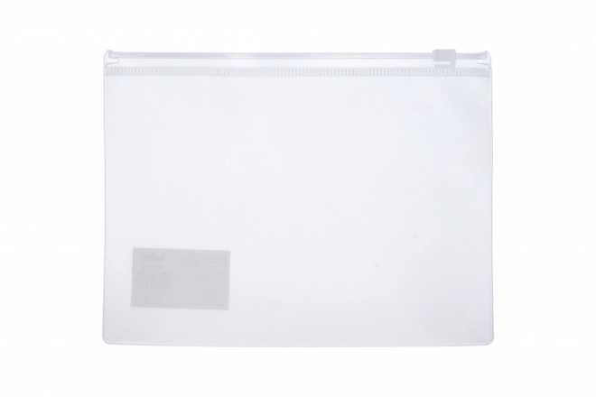 Složka s uzávěrem na zip 29x21,5 cm Transparentní