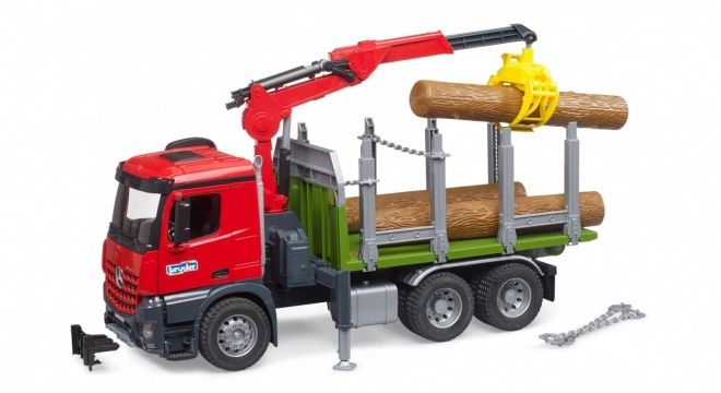 Bruder přepravník na dřevo s hydraulickou rukou