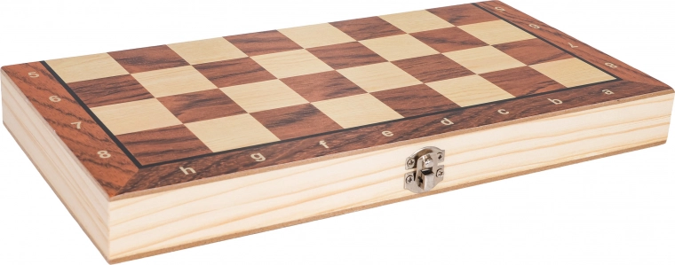 Skládací dřevěná kazeta s uzávěrem