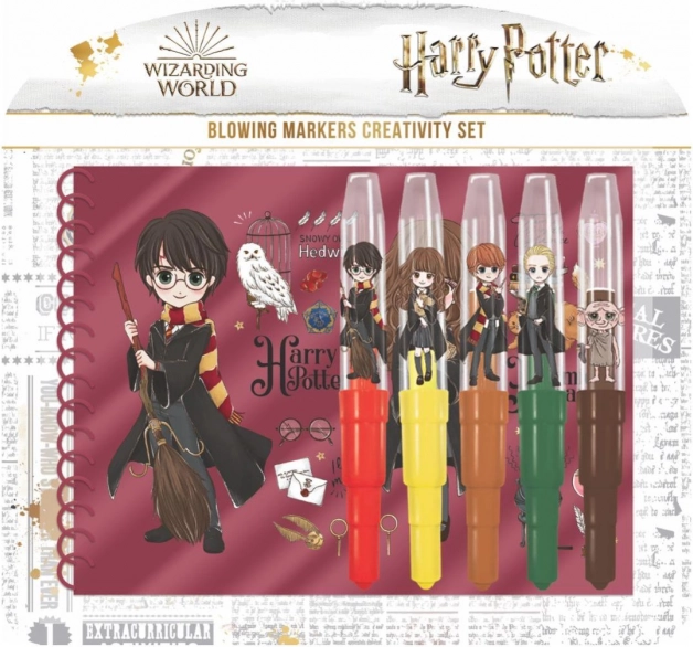 Fixy foukací s notesem Harry Potter