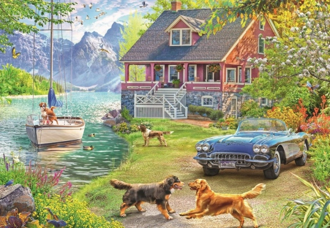 Puzzle Léto u jezera 200 dílků od Ravensburger