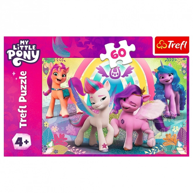 Puzzle 60 dílků My Little Pony v krajine přátelství