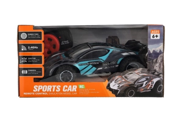 RC sportovní auto 2,4GHz šedo-tyrkysové 20cm – Šedo-tyrkysové