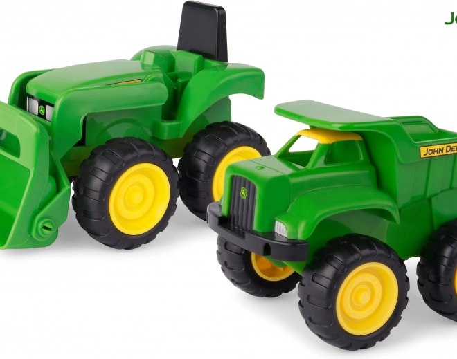 JD Kids John Deere traktor a sklápěč set 16 cm