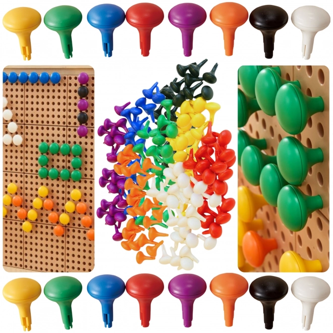 Barevné jumbo kolíčky Masterkidz pro tabuli STEM
