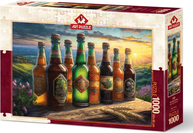 ART PUZZLE Puzzle Retro lahve od piva 1000 dílků
