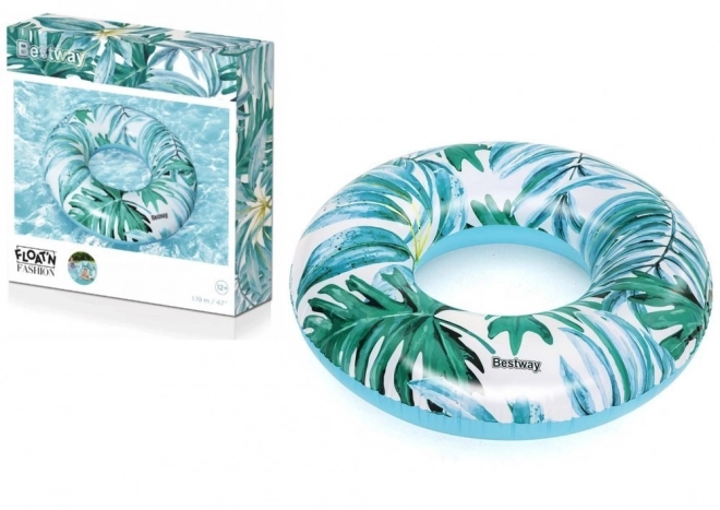 Nafukovací plavecký kruh Tropical Palms Bestway – Modré