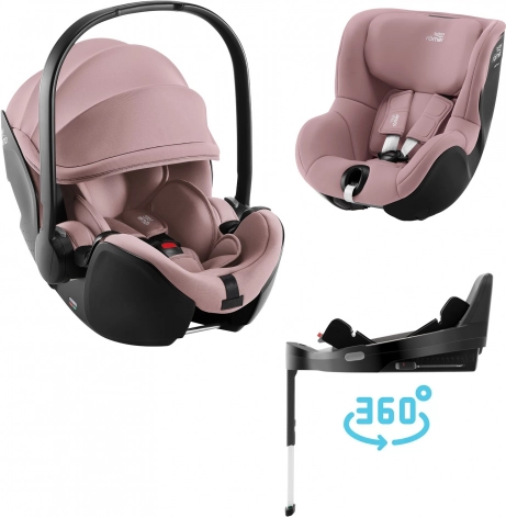 Autosedačkový set Britax Römer Baby-Safe Pro + Vario Base 5Z + Dualfix 5Z, Dusty Rose