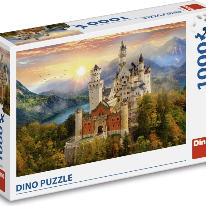 Puzzle Malovaný Neuschwanstein 1000 dílků