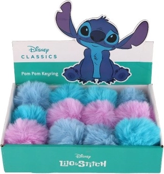 Přívěsek na klíče Stitch s bambulí