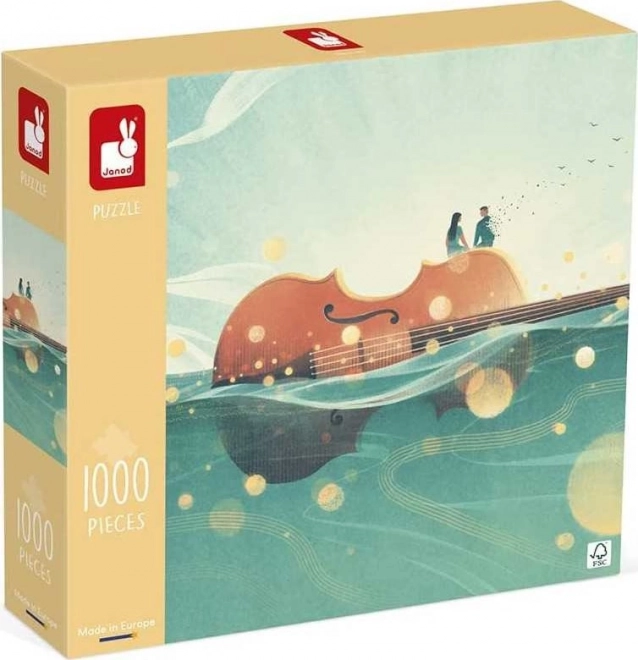 Janod Puzzle Plovoucí Housle 1000 Dílů