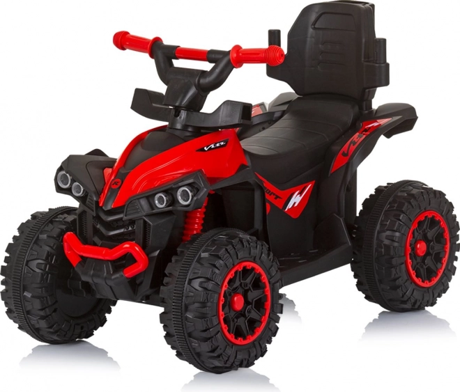 Chipolino odrážedlo s vodicí tyčí a stříškou ATV červené