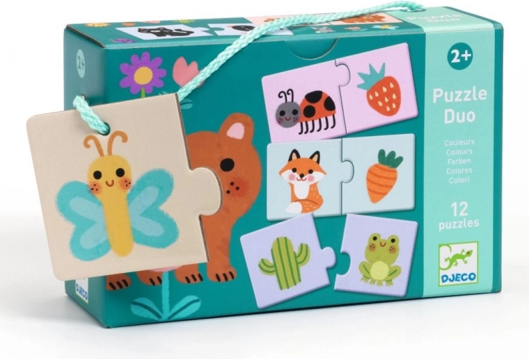 Djeco Eduludo puzzle duo – barvy