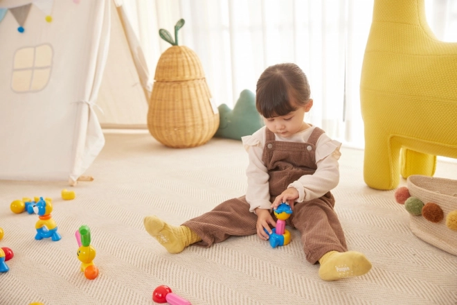 Stick-o magnetické cihly Kočka a pes sada 27 kusů
