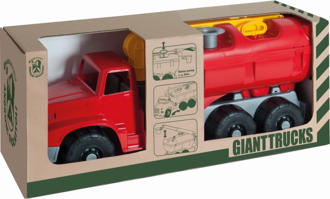 Androni Giant Trucks hasičské auto s plošinou a funkční stříkačkou