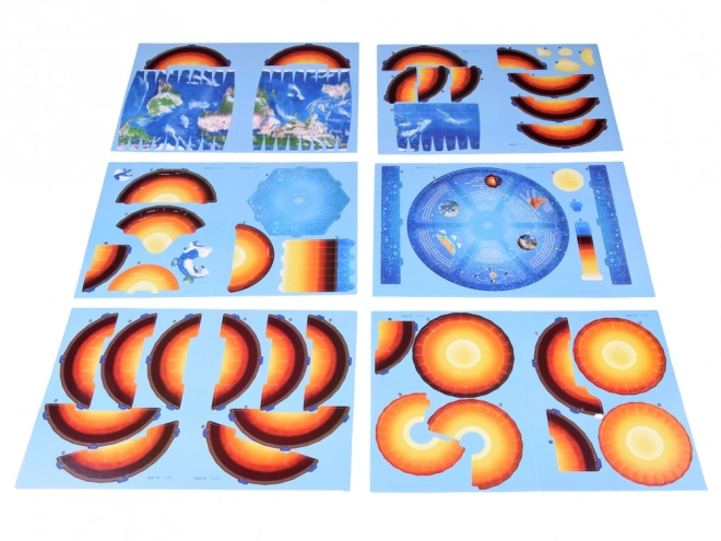 3D puzzle Planeta Země - Struktura 50 dílků