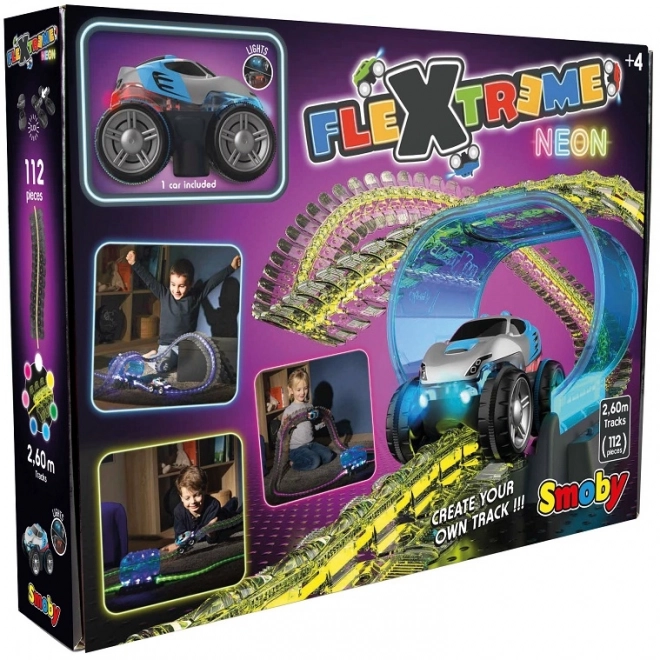 Sada autodráhy Flextreme Neon