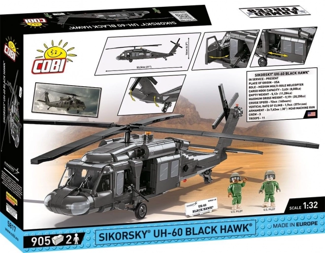 COBI 5817 Armed Forces Sikorsky UH-60 Black Hawk, 1:32, 905 k, 2 f