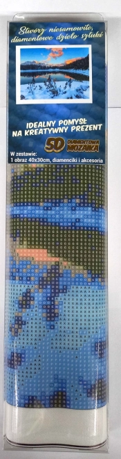 Norimpex Diamantové malování Zimní klid 30x40 cm
