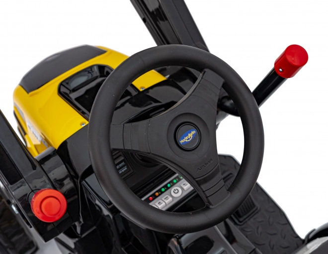 Dětský elektrický traktor s pohyblivou lžící a dálkovým ovládáním