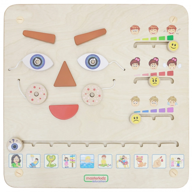 Masterkidz edukační tabule Jak se cítíš? Učení emocí Montessori