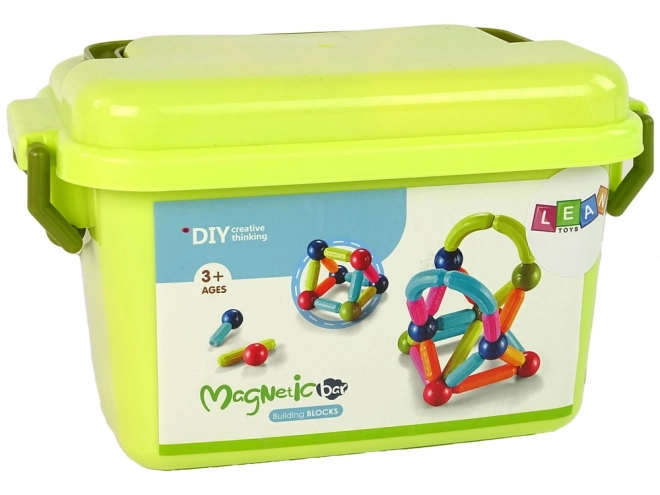 Magnetické vzdělávací stavebnice - 68 kusů