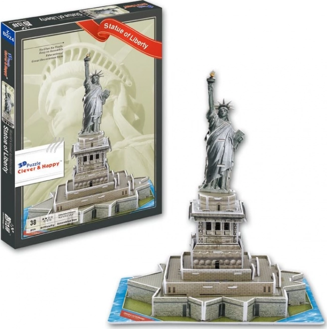 3D puzzle Socha Svobody 38 dílků