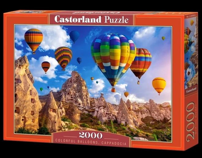 Barevné balóny Kappadokie - Castorland puzzle 2000 dílků