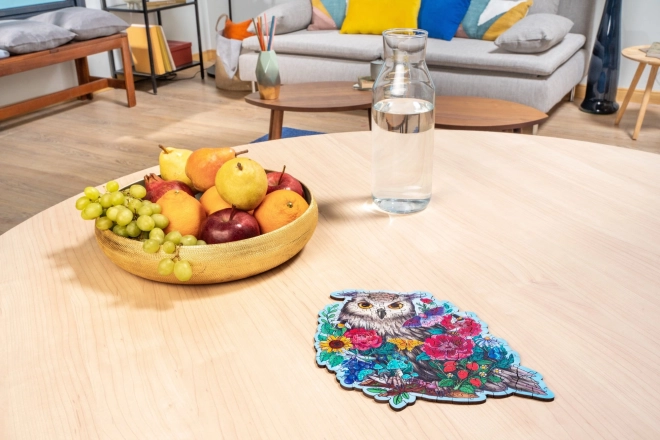 Dřevěné puzzle Tajemná sova 150 dílků