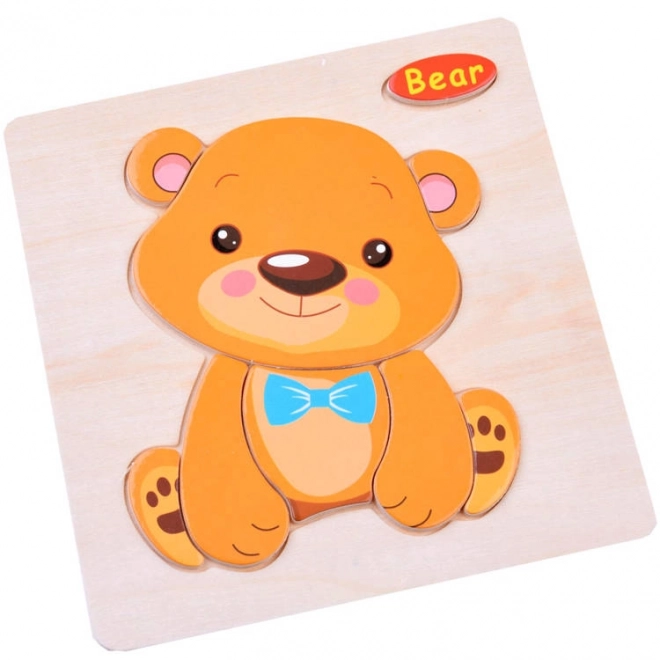 Dřevěné puzzle Zvířátka