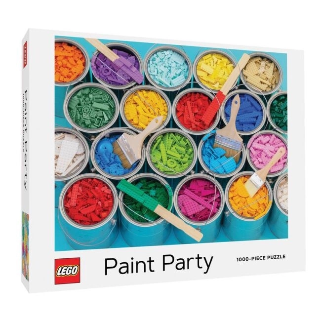Chronicle Books puzzle LEGO malířská párty 1000 dílků
