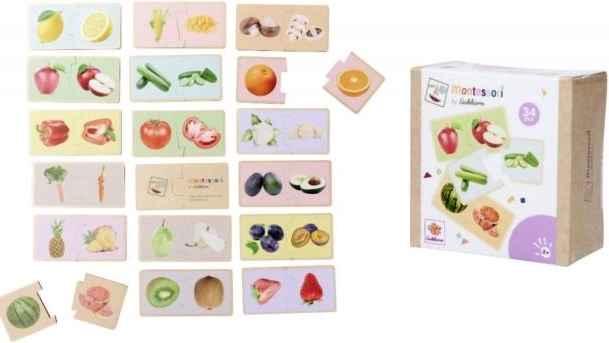 Montessori puzzle ovoce a zelenina