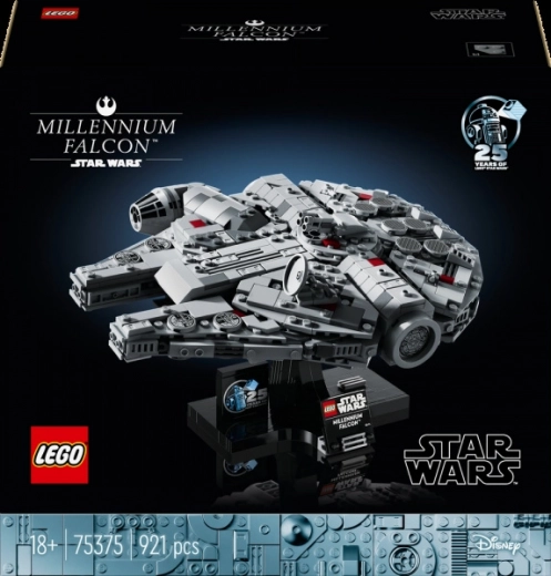 Lego Star Wars 75375 Sokół Millennium – sběratelský model pro dospělé