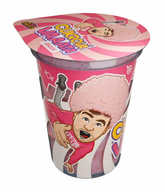 Jahodová cukrová vata Tary Sweets