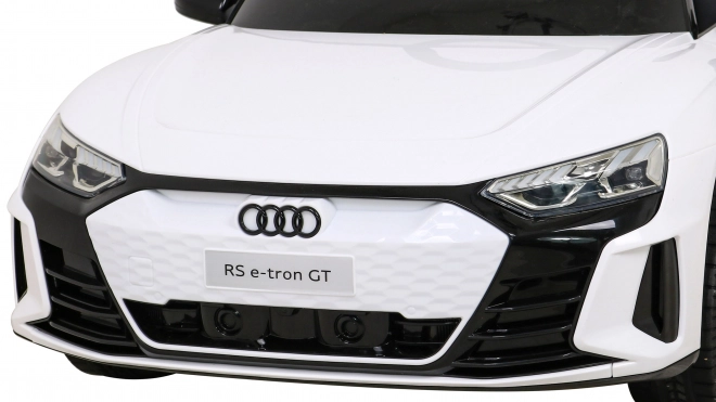 Audi RS E-Tron GT dětské elektrické auto s ovladačem a pohonem 4x4 – Bílá