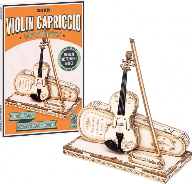 RoboTime dřevěné 3D puzzle - Viola
