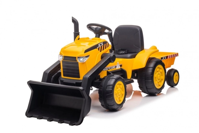 Bateriový traktor s přívěsem S617 žlutý