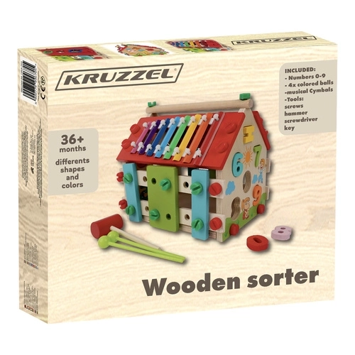 Dřevěný edukativní domeček pro děti DIY