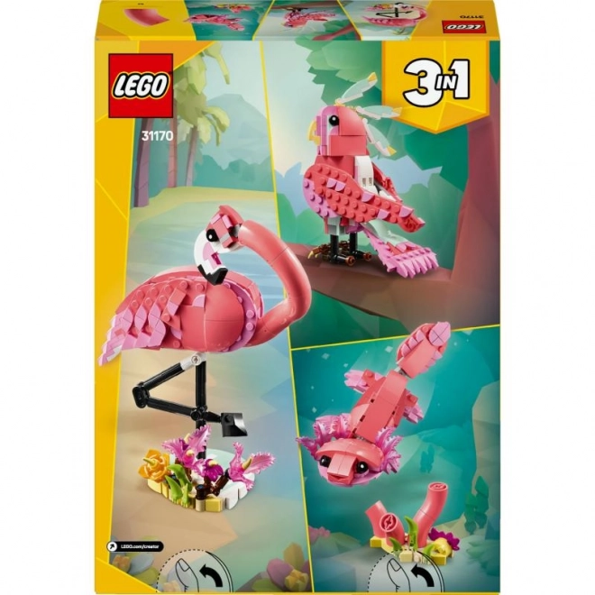 LEGO Creator 3 v 1 31170 Divoká zvířata: Růžový plameňák